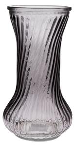 Skleněná váza Vivian, černá, 21 x 10 cm