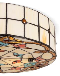 Brilagi - Tiffany vitrážové stropní svítidlo MIRABELLA 3xE27/60W/230V pr. 40 cm