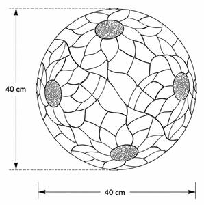 Brilagi - Tiffany vitrážové stropní svítidlo SUNFLOWER 2xE27/60W/230V pr. 40 cm