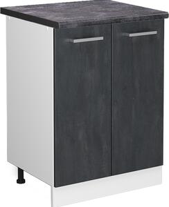 Spodní skříňka kuchyňské linky Vicco R-Line Černý beton 60 cm PD Antracit, Model 47504