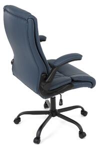 Kancelářská židle PIERRE tmavě modrá ekokůže