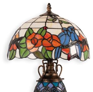 Brilagi - Tiffany vitrážová stolní lampa JUNGLE 1xE27/60W/230V + 1xE14/40W