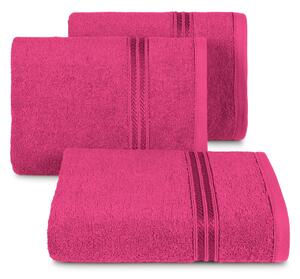 Bavlněný froté ručník s proužkem LORAN 50x90 cm, růžová, 450 gr Mybesthome