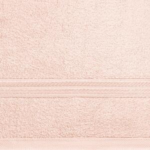 Bavlněný froté ručník s proužkem LORAN 50x90 cm, světle růžová, 450 gr Mybesthome