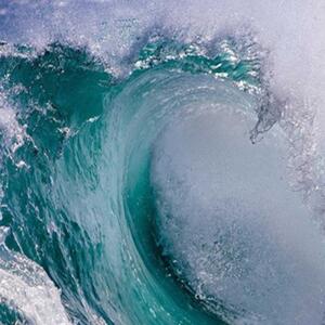Ozdobný paraván 5dílné vlny Mořská příroda - 180x170 cm, pětidílný, klasický paraván