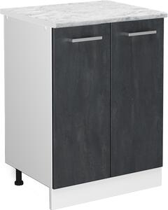 Spodní skříňka kuchyňské linky Vicco R-Line Černý beton 60 cm PD Mramor, Model 47506