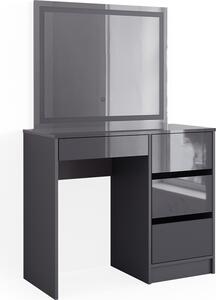 Toaletní stolek Vicco Sherry Antracit 90 cm se zrcadlem LED, Model 40843