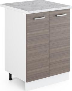 Spodní skříňka kuchyňské linky Vicco R-Line Ušlechtilá šedá 60 cm s pracovní deskou, Model 29707
