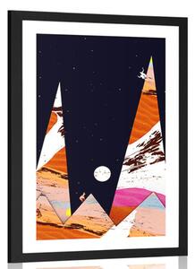 Plakát s paspartou pyramidy blízkého východu