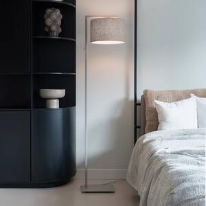 IT´S ABOUT ROMI It's about RoMi stojací lampa Boston Ø32cm tmavě šedá/písková, Krémová / jantar, Obývací pokoj / jídelna, Textil / tkanina / hedvábí, Moderní