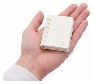 Bílá přenosná světelná dekorace na USB BookLight – Gingko