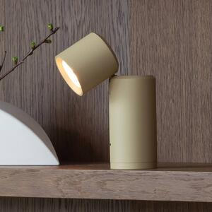 IT´S ABOUT ROMI It's about RoMi LED stolní lampa na baterie Milan, béžová, 19 cm, stmívatelný, Krémová / jantar, Obývací pokoj / jídelna, Hliník, Moderní