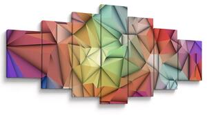 Obraz - Polygonální abstrakce (210x100 cm)