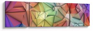 Obraz - Polygonální abstrakce (170x50 cm)
