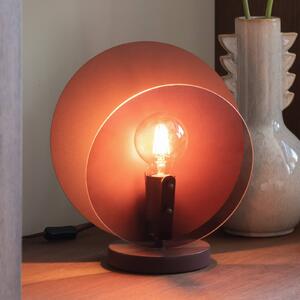 IT´S ABOUT ROMI It's about RoMi stolní lampa Toledo, hnědá, výška 33 cm, Hnědá / rez, Ložnice, Sklo, Moderní