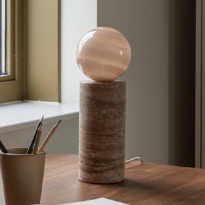 IT´S ABOUT ROMI It's about RoMi stolní lampa Tivoli, písková barva, výška 33 cm, Krémová / jantar, Obývací pokoj / jídelna, Kámen, Moderní