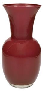 Červená skleněná váza (výška 26 cm) – Brandani