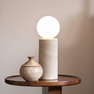 IT´S ABOUT ROMI It's about RoMi stolní lampa Tivoli, bílá, výška 33 cm, Bílá / opál, Obývací pokoj / jídelna, Kámen, Moderní