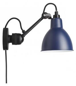DCW éditions Lampe Gras N°304 E14 nástěnné svítidlo s vypínačem Na kabelu (do zásuvky)ModráOvál