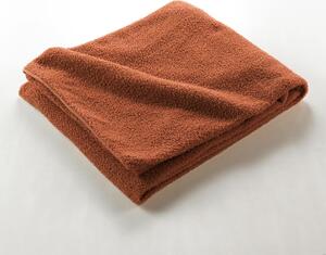 Červenooranžová fleecová deka 180x220 cm Curly Wooly – douceur d'intérieur