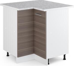 Rohová skříňka Vicco R-Line Ušlechtilá šedá 75.6 cm s pracovní deskou, Model 29731