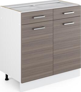 Spodní skříňka kuchyňské linky Vicco R-Line Ušlechtilá šedá 80 cm bez pracovní desky, Model 29724