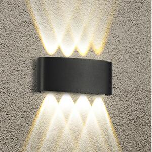 Brilagi - LED Venkovní nástěnné svítidlo FLAREBOX LED/8W/230V černá IP65