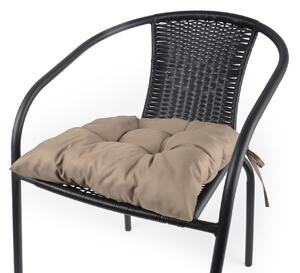 Zahradní prošívaný sedák na židli TRENTO béžová 42x42 cm Mybesthome