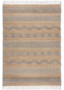 Flair Rugs koberce Kusový koberec Jubilant Medina Jute Natural/Grey ROZMĚR: 160x230