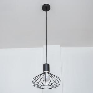 Lustr na lanku SOLANO 1xE27/15W/230V černá/lesklý chrom