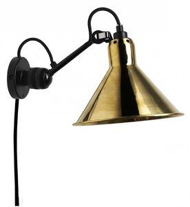 DCW éditions Lampe Gras N°304 E14 nástěnné svítidlo s vypínačem Na kabelu (do zásuvky)MosazKužel
