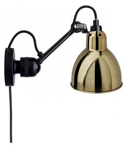 DCW éditions Lampe Gras N°304 E14 nástěnné svítidlo s vypínačem Na kabelu (do zásuvky)MosazOvál