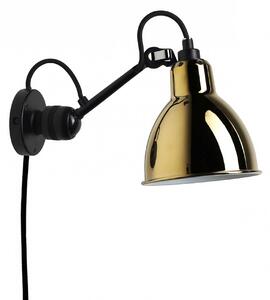 DCW éditions Lampe Gras N°304 E14 nástěnné svítidlo s vypínačem Na kabelu (do zásuvky)ZlatáOvál