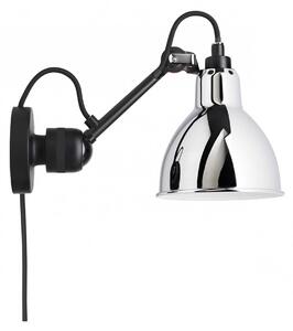 DCW éditions Lampe Gras N°304 E14 nástěnné svítidlo s vypínačem Na kabelu (do zásuvky)ChromováOvál