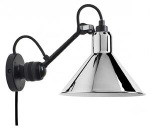 DCW éditions Lampe Gras N°304 E14 nástěnné svítidlo s vypínačem Na kabelu (do zásuvky)ChromováKužel