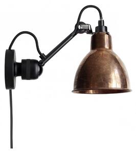 DCW éditions Lampe Gras N°304 E14 nástěnné svítidlo s vypínačem Na kabelu (do zásuvky)Surová měďOvál