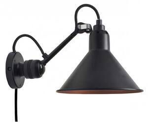 DCW éditions Lampe Gras N°304 E14 nástěnné svítidlo s vypínačem Na kabelu (do zásuvky)Černá MěďKužel
