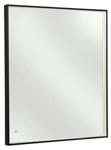 German Nástěnné LED zrcadlo / 50 x 80 cm / 31 W / 3100 lm / neutrální bílá / sklo / hliník / černá