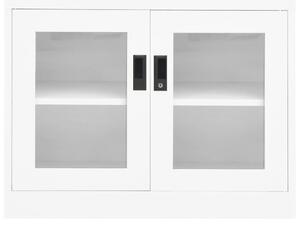 Kancelářská skříň bílá 90 x 40 x 70 cm ocel