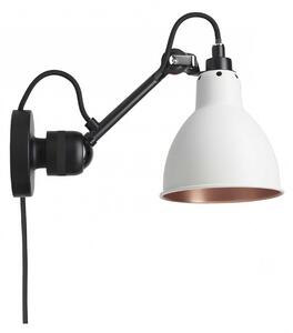 DCW éditions Lampe Gras N°304 E14 nástěnné svítidlo s vypínačem Na kabelu (do zásuvky)Bílá MěďOvál