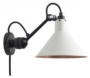 DCW éditions Lampe Gras N°304 E14 nástěnné svítidlo s vypínačem Na kabelu (do zásuvky)Bílá MěďKužel