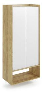 Regál Mozelle 2D3 (hikor + bílá)