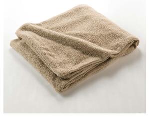 Béžová fleecová deka 180x220 cm Curly Wooly – douceur d'intérieur