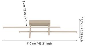 Eglo 901886 - LED Stropní svítidlo TREPILIANO LED/20W/230V béžová