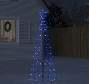 VidaXL LED vánoční strom EKENAS 800 LED Ocel [358101] Barva: Modrá, Velikost: 180 cm