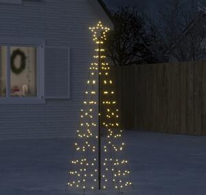 VidaXL LED vánoční strom EKENAS 800 LED Ocel [358101] Barva: Teplá bílá, Velikost: 180 cm