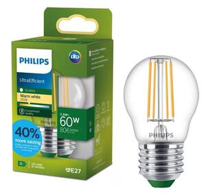 LED Žárovka ULTRAEFFICIENT VINTAGE Philips P45 E27/3,8W/230V 2700K