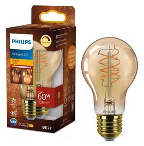 LED Stmívatelná žárovka VINTAGE Philips A60 E27/7,3W/230V 2200K