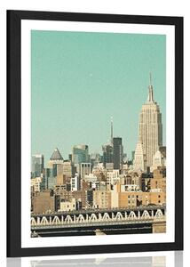 Plakát s paspartou magický New York