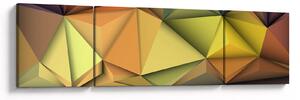 Obraz - Polygonální 3D abstrakce (170x50 cm)